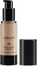 Духи, Парфюмерия, косметика Тональный крем для лица - Inglot Freedom System HD Perfect Coverup Foundation (тестер) 