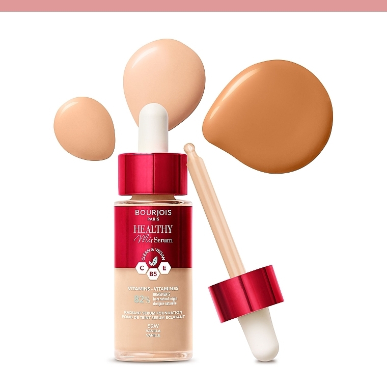 Тональна основа - Bourjois Healthy Mix Serum Foundation — фото N3