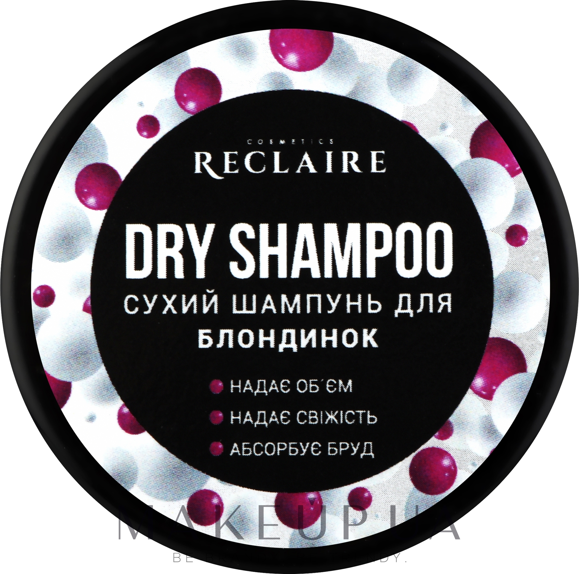 Сухий шампунь для блондинок - Reclaire Dry Shampoo — фото 10g