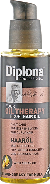 Флюид с аргановым маслом для очень сухих и ломких волос - Diplona Professional Oil Therapy Oil