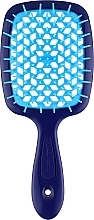 Духи, Парфюмерия, косметика Расческа для волос 86SP234 VIT, фиолетовая с голубым - Janeke Small Superbrush 