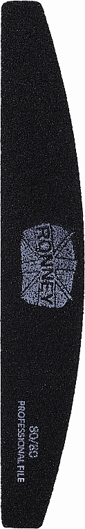 Пилочка для ногтей, 80/80, черная, "RN 00266" - Ronney Professional — фото N1