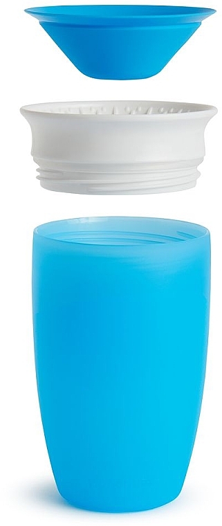 Чашка-непроливайка з кришкою, блакитна, 296 мл - Miracle — фото N3