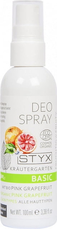Дезодорант-спрей для тіла з ароматом свіжого грейпфрута - Styx Naturcosmetic Basic Deo Spray — фото N1