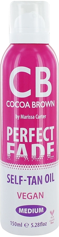 Масло для загара - Cocoa Brown Perfect Fade Self-Tan Oil Medium — фото N1