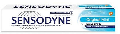 Зубная паста - Sensodyne Fluoride Daily Care Original Mint Sensitive Toothpaste — фото N1