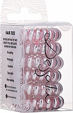Парфумерія, косметика Резинки для волосся, рожево-срібні - Dessata Hair Ties