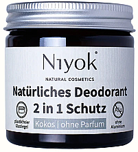 Парфумерія, косметика Натуральний кремовий дезодорант "Kokos" - Niyok Natural Cosmetics