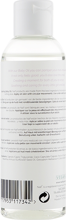 Набор - Naif Newborn Essentials the Natural Gift (b/oil/100ml + b/cr/75ml + b/oil/100ml) — фото N8