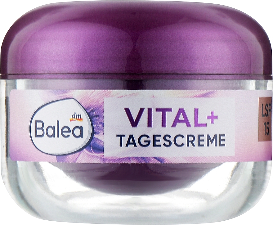 Денний крем для обличчя - Balea Vital+ SPF15