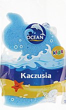 Парфумерія, косметика Дитяча губка для купання "Kaczusia", блакитна - Ocean