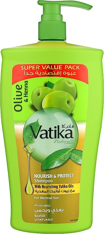 Шампунь для нормальных волос - Dabur Vatika Nourish and Protect Shampoo — фото N2