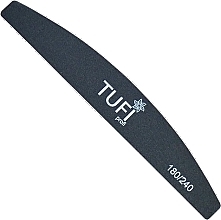 Пилочка для нігтів 180/240, чорна - Tufi Profi Premium — фото N1