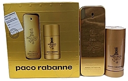 Paco Rabanne 1 Million Set - Набор (edt/100ml + deo/stick/75ml) — фото N1