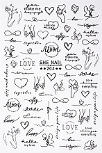 Парфумерія, косметика Наклейки для нігтів самоклейні "She Nail" - Deni Carte