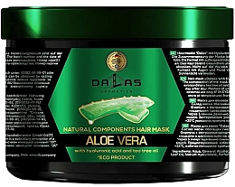 Маска для волосся з гіалуроновою кислотою, натуральним соком алое й олією чайного дерева - Dallas Cosmetics Aloe Vera Hair Mask — фото N3