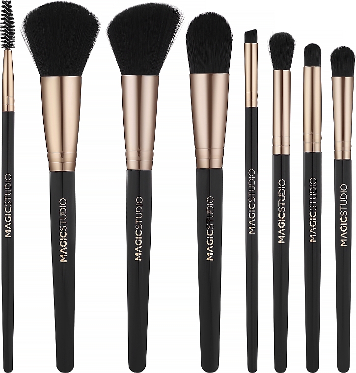 Набір пензлів для макіяжу, 8 шт. - Magic Studio Makeup Brush Set — фото N2