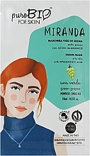 Парфумерія, косметика Маска для обличчя "Виноград" - PuroBio Cosmetics Miranda Cream Mask Oily Skin
