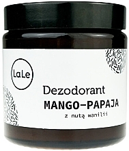 Парфумерія, косметика Крем-дезодорант манго-папая з ноткою ванілі, скло - La-Le Cream Deodorant