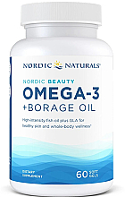 Духи, Парфюмерия, косметика Пищевая добавка "Омега-3 + масло огуречника" - Nordic Naturals Omega-3 + Borage Oil Nordic Beauty