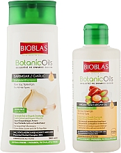 Духи, Парфюмерия, косметика Набор - Bioblas Botanic Oils Garlic Shampoo (shm/360ml + shm/150ml)