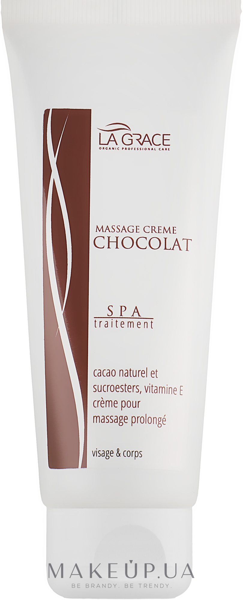 Масажний шоколадний крем для обличчя і тіла  - La Grace Chocolate Massage Creme — фото 75ml