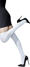 Гольфы женские выше колена "Hanka", bianco - Knittex — фото N1