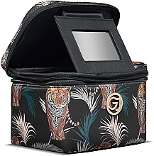 Косметичка, 10809-861 - Gillian Jones Beauty Box Black Tiger And Palm Print — фото N4