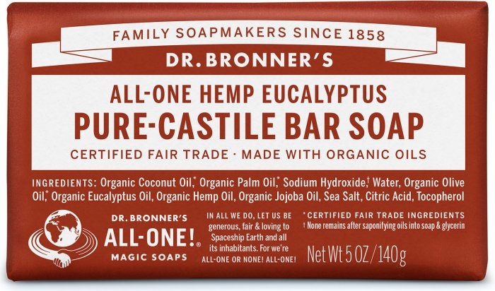 Мило "Евкаліпт" - Dr. Bronner’s Pure Castile Bar Soap Eucalyptus — фото N1