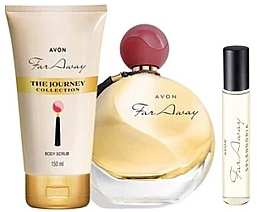 Парфумерія, косметика Avon Far Away - Набір (edp/50ml + edp/mini/10ml + b/scrub/150ml)