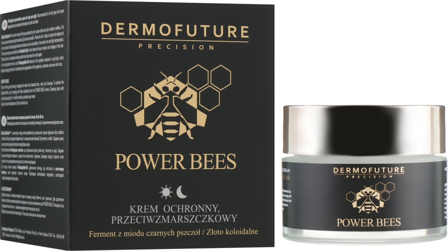Захисний крем для обличчя проти зморшок - Dermofuture Power Bees Protective Anti-wrinkle Cream — фото N1
