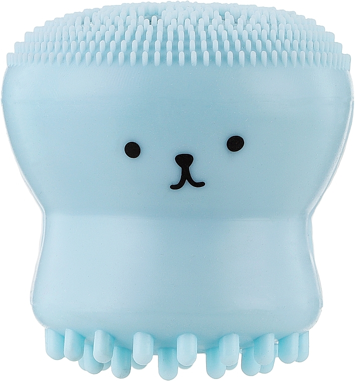 Силіконова щіточка для очищення пор, блакитна - Reclaire Exfoliating Jellyfish Silicone Brush — фото N1