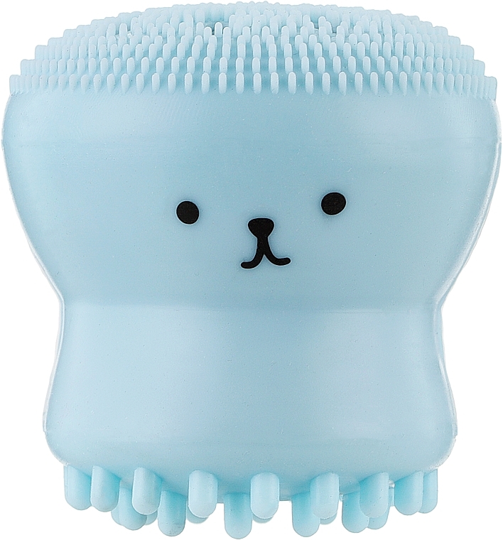 Силиконовая щеточка для очищения пор, голубая - Reclaire Exfoliating Jellyfish Silicone Brush — фото N1