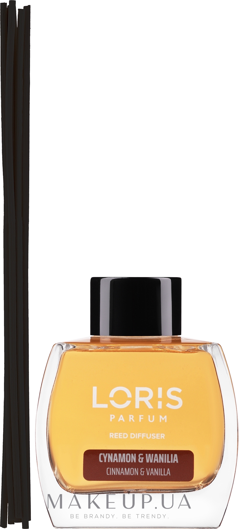 Аромадифузор "Кориця і ваніль" - Loris Parfum Reed Diffuser Cinnamon & Vanilla — фото 120ml