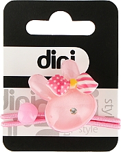 Резинка для волосся "Зайчик", рожева, d-050 - Dini Kids — фото N1