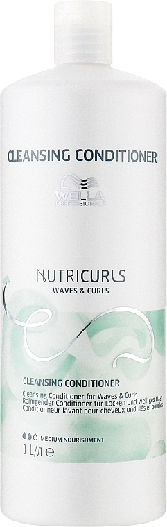Кондиціонер для кучерявого волосся - Wella Professionals Nutricurls Cleansing Conditioner for Waves and Curls