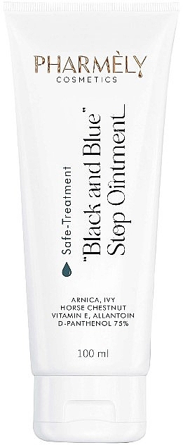 Крем-мазь для відновлення пошкодженої шкіри - Pharmely Safe-Treatment Black and Blue Stop Ointment — фото N1