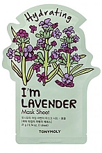 Духи, Парфюмерия, косметика Листовая маска для лица - Tony Moly I'm Lavender Mask Sheet
