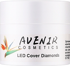 Гель для наращивания ногтей с шиммером - Avenir Cosmetics LED Cover Diamonds — фото N1