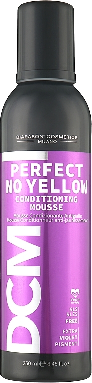Антижовтий мус для волосся - DCM Perfect No Yellow conditioning mousse — фото N1