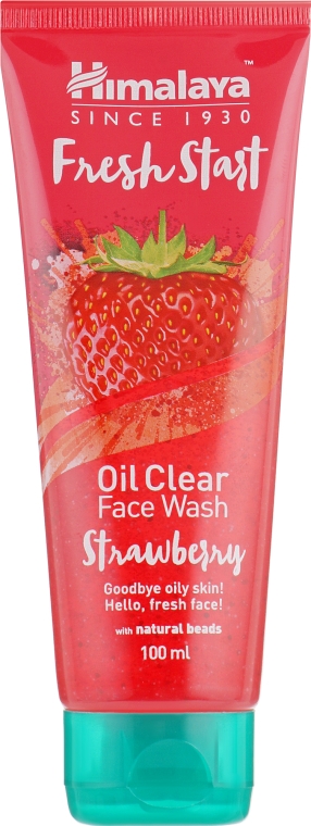 Гель для вмивання "Полуниця" - Himalaya Herbals Fresh Start Oil Clear Face Wash Strawberry