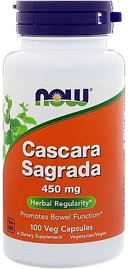 Витамины "Каскара Саграда, Крушина, 450 мг - Now Foods Cascara Sagrada