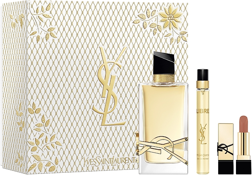 Yves Saint Laurent Libre - Набор (edp/90ml + edp/10ml + lipstick/1.6g) — фото N1