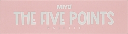 Палетка теней для век - Miyo Five Points Palette — фото N3
