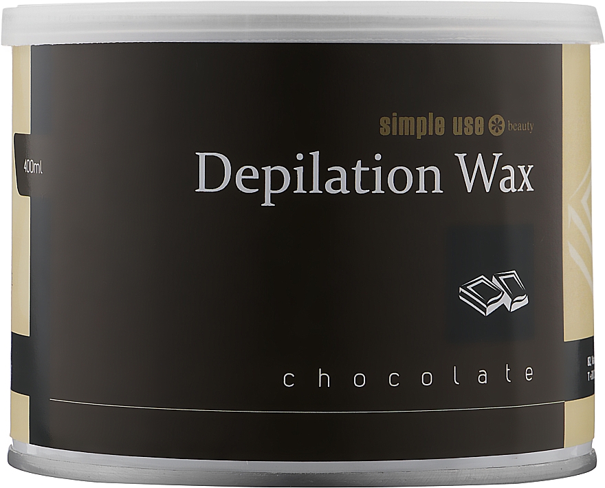 Теплый воск для депиляции в банке "Шоколад" - Simple Use Beauty Depilation Wax — фото N1