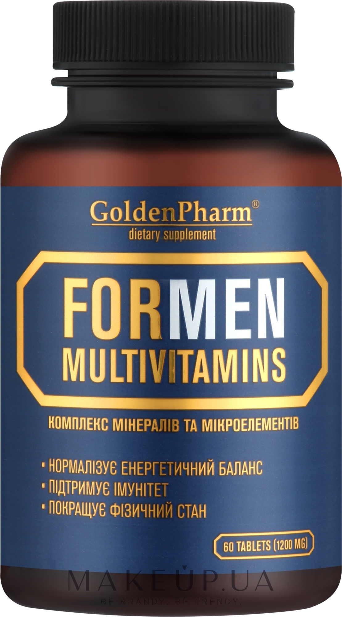 Мультивітаміни для чоловіків, таблетки - Голден-Фарм — фото 60шт