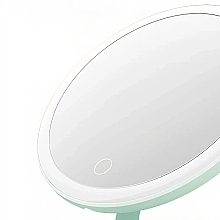 Дзеркало для макіяжу, зелене - Xiaomi Doco Daylight Mirror HZJ001 USB Green — фото N5