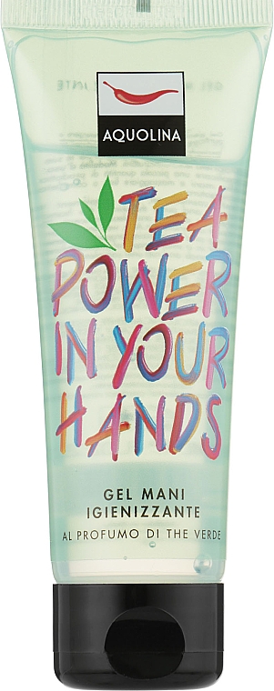 Дезирующий гель для рук - Aquolina Tea Power In Your Hands Gel Mani Igienizzante — фото N1