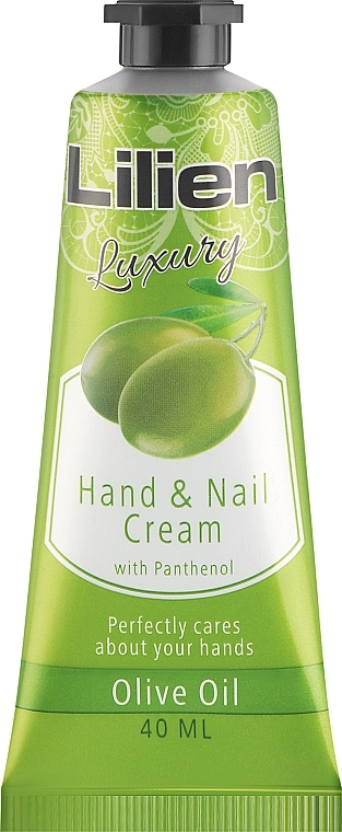 Крем для рук и ногтей - Lilien Hand And Nail Cream Olive — фото N1