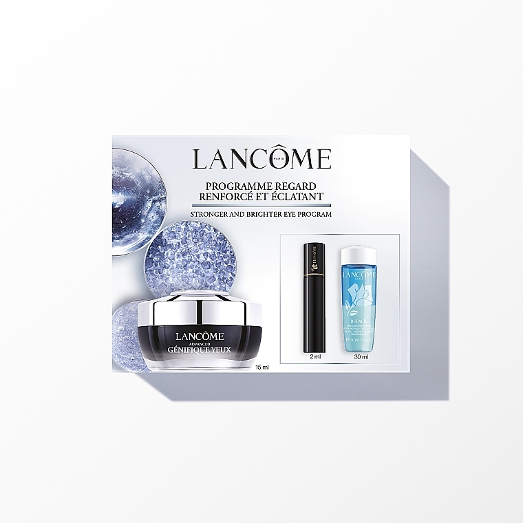 Набор - Lancome Advanced Genifique (eye/cr/15 ml + mascara/2 ml + cleans/30 ml) — фото N1
